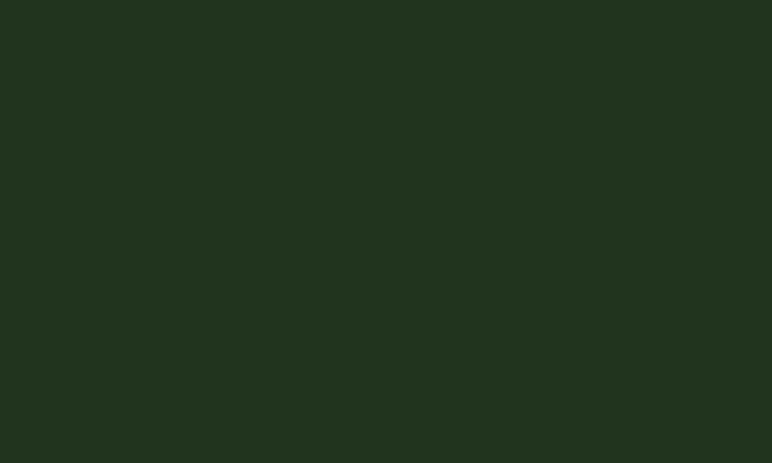 A dark green background with no visible objects or details.