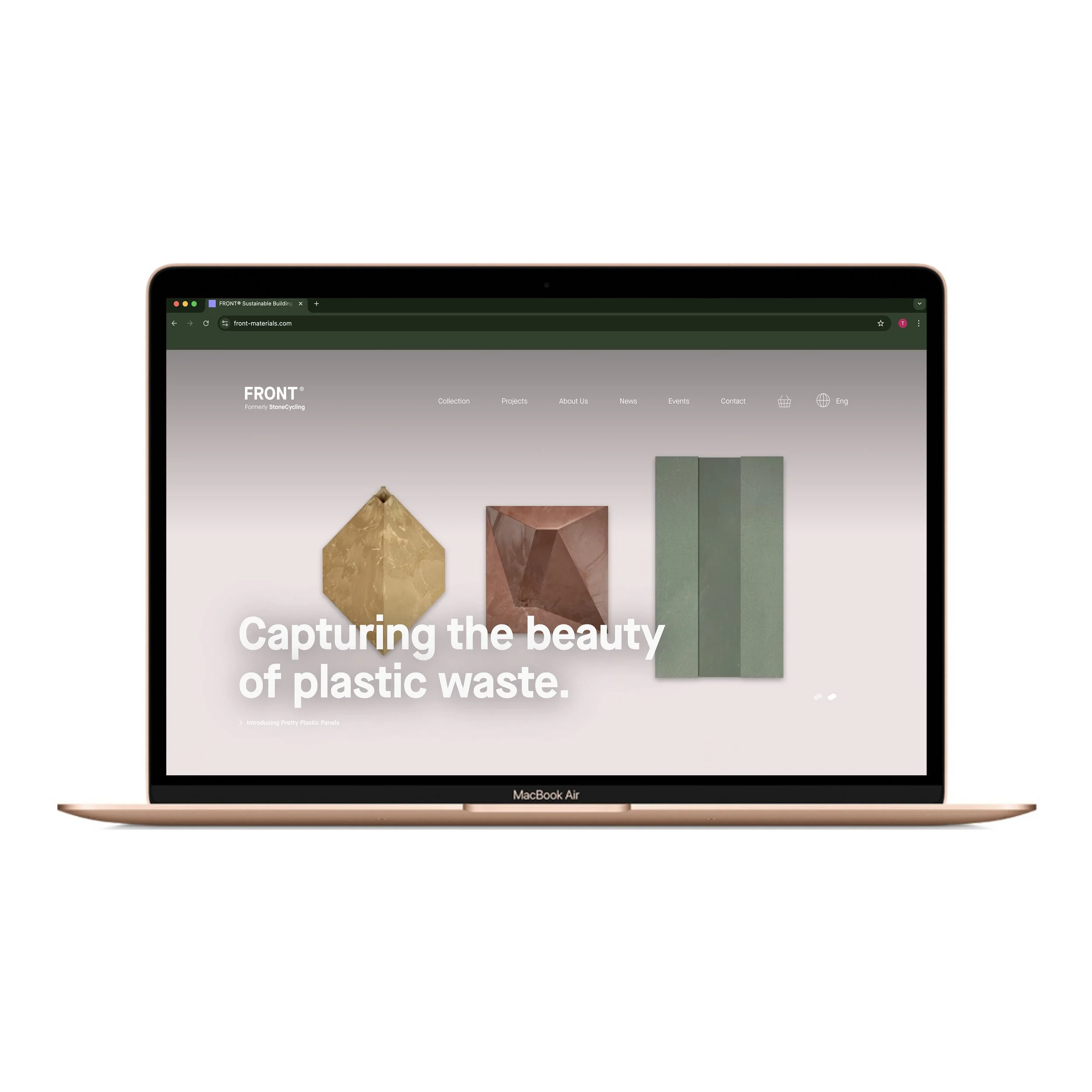 Pretty Plastic joins FRONT, the sustainable building material platform