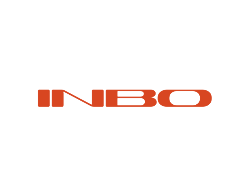 Logo of INBO in red text with a black background.